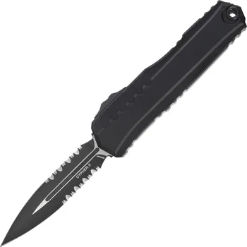kapesní nůž Microtech CYPHER II D/E ČERNÝ ČÁSTEČNĚ ZOUBKOVANÝ TAKTICKÝ 1242-2T