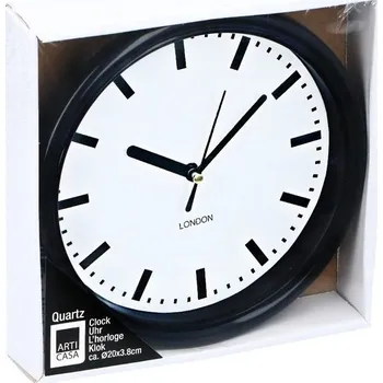 Hodiny ARTICASA Nástěnné hodiny 20 cm černá ED-224295cern