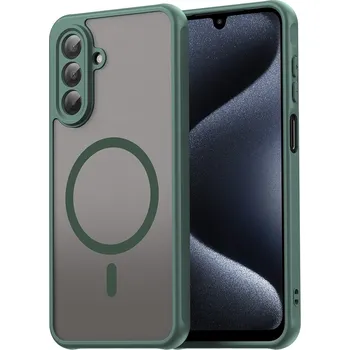 Pouzdro na mobilní telefon Techsuit HaloFrost II MagSafe pro Samsung Galaxy A17 5G A17 4G zelená
