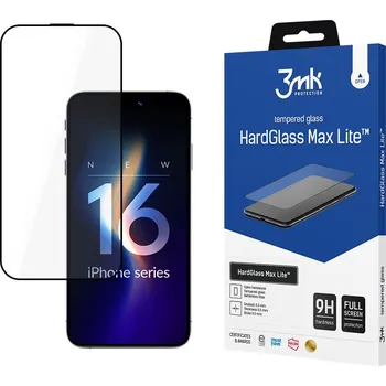 3mk HardGlass Max Lite Ochranné sklo iPhone 16 Pro Max černá
