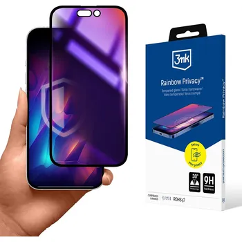 Ochranné sklo 3mk Rainbow Privacy pro iPhone 16 Pro černé