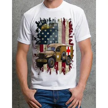 Pánské tričko Dětské vojenské tričko Dodge WC54 1943 vel. 122