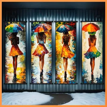 Obraz BAF Soubor čtyř obrazů na plátně Parazol