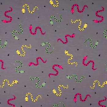 Úplet šedý, barevní hadi, š.145