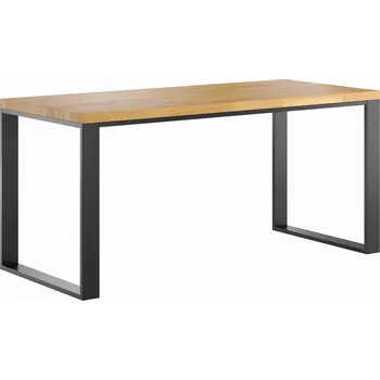 Psací stůl Půdní psací stůl 150x70 cm s dřevěnou deskou - Černá , NE , 200x70 cm