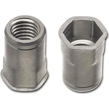 Nýt Nýtovací matice, malá zápustná hlava, otevřená M6x17,5, ocel (100 ks)