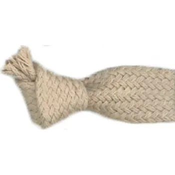 Zbytek - Bavlněná oděvní šňůra 5,3mm 5m na kartě béžová