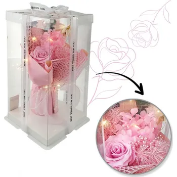 Mýdlo Flamenco Mystique Kytice vonných mýdlových květů v dárkové krabičce, svítící LED BUK19