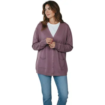 Dámský svetr Li Fan Dámský svetr na zapínání DIANA Barva: Fialová, Velikost: L-XL