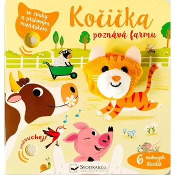 Leporelo Kočička poznává farmu: Se zvuky a prstovým maňáskem - Svojtka & Co. (2025, leporelo)