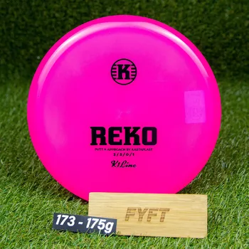 REKO - K1 (Kastaplast) - rovný dohazovací discgolf putter disk Barva: Růžová 173-175g
