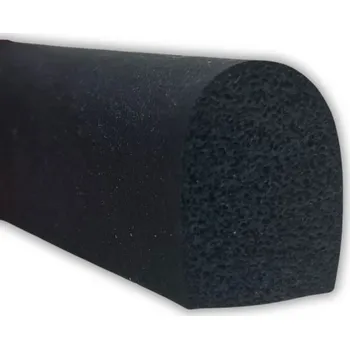 TEXIM Profil mechová pryž tvar D 13x17mm