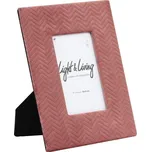Růžový sametový fotorámeček Doutzen - 19*24 cm (10*15 cm) 117453479