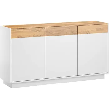 Komoda Velká komoda Prestige Office 160 cm do kanceláře a obývacího pokoje - Přírodní dub/bílá