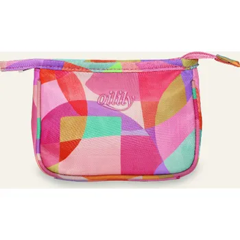 Kosmetická taška Oilily kosmetická taštička Cam růžová barevné kruhy MEOIL0C05-305