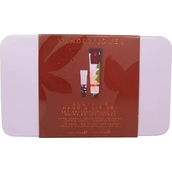 Kosmetická sada Wanderflower dárková sada pro hebké ruce a rty Soothing Hand &amp; Lip Gift Set, Jasmin &amp; Neroli, 2ks