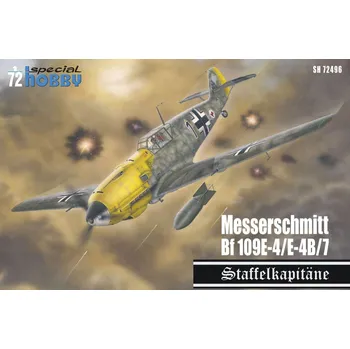Plastikový model 1:72 Messerschmitt Bf 109E-4/7 ‘Staffelkapitäne’