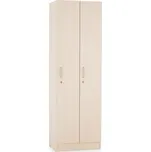Dřevěná šatní skříňka Visio - 2 oddíly, 60 x 42 x 190 cm, javor 198062346