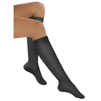Stahovací punčochy Kompresní podkolenky Avicenum 310 antibakteriální, bavlna Barva: Antracit, Velikost: 36-38
