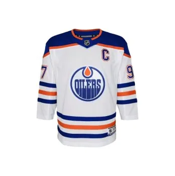 cyklistický dres Fanouškovský dres NHL Premier Edmonton Oilers (Connor McDavid) Away Jersey , Velikost Youth S/M (140 - 160 cm)