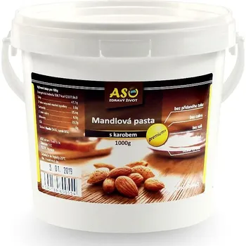 ASO - Zdravý život Mandlová pasta s karobem Hmotnost: 1kg