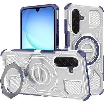 Pouzdro na mobilní telefon Techsuit Carbon Shield PRO pro Samsung Galaxy A17 5G A17 4G modrý průhledný