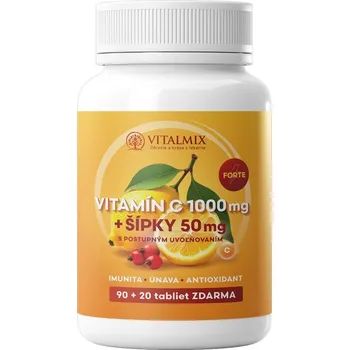 VITALMIX VITAMÍN C 1000mg+ŠIPKY 50mg FORTE 90+20tbl