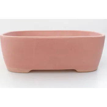 Květináč Keramická bonsai miska 23 x 18 x 7,5 cm růžová