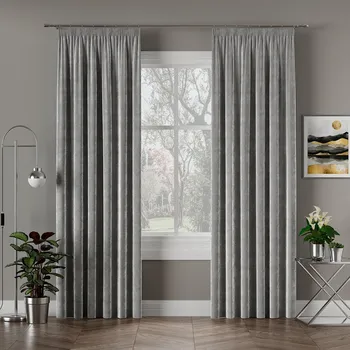 Sprchový závěs Závěs sametový - páska výška 220 cm x šíře 140 cm chladná šedá