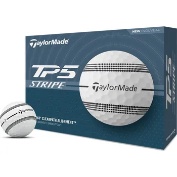 Golfový míček Taylormade TP5 Stripe 24 Bílé 3ks