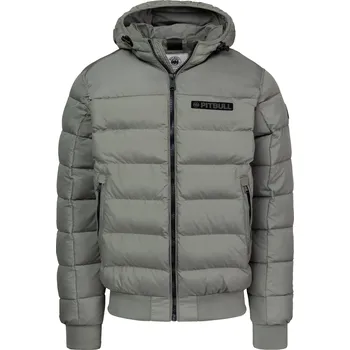 PitBull West Coast - pánská zimní bunda DILLON šedozelená L