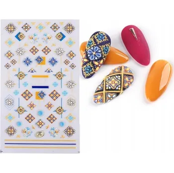 samolepka Samolepky na nehty 5D – vzor svetřík, E135