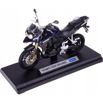 autíčko TRIUMPH TIGER EXPLORER MODEL KOVOVÝ WELLY MOTOCYKL 1:18