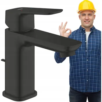 Vodovodní baterie Stojánková umyvadlová baterie Grohe Cubeo černá