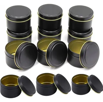 Svíčka PLECHOVKA NA SVÍČKY SKLENICE NÁDOBA NA SVÍČKY KOVOVÁ NA ČAJOVÉ SVÍČKY 8 OZ 12 KS