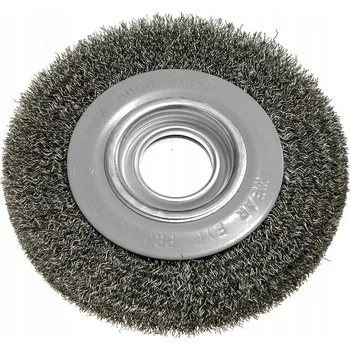 Drátěný kartáč KOTOUČOVÝ drátěný KARTÁČ 150 x 32 mm ocelový zvlněný drát GRAPHITE