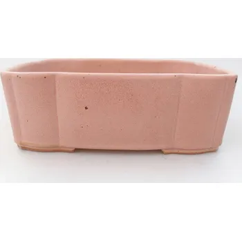 Květináč Keramická bonsai miska 20,5 x 17 x 7 cm růžová