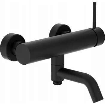 Vodovodní baterie Nástěnná vanová baterie páková Balneo CASCADE černá