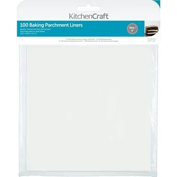 KitchenCraft Balení pečících papírů, 20 x 20 cm, 100 ks