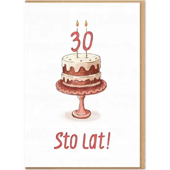 Obraz Přání k narozeninám Dort k 30. narozeninám