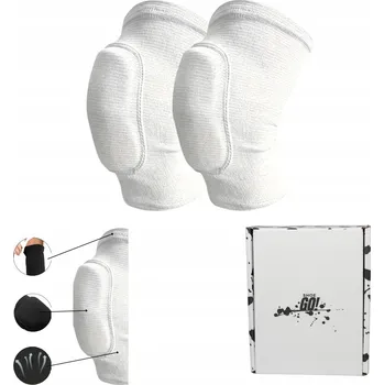 Chránič kolene VOLEJBALOVÉ NÁKOLENÍKY SPORTOVNÍ CHRÁNIČE KOLEN SHOE GO BÍLÉ L