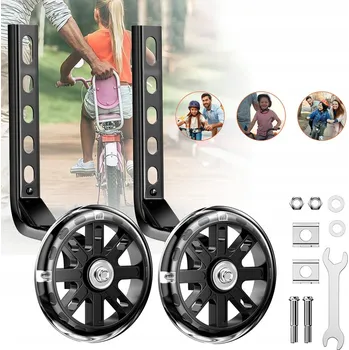 Pojezdové kolečko BOČNÍ KOLEČKA PRO DĚTSKÉ KOLO, SADA KOLEČEK PRO KOLO PRO VÝUKU JÍZDY