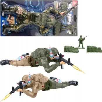 Figurka FIGURKA VOJÁKA, STŘELBA, ZVUKY, HRAČKA , VOJENSKÁ HRAČKA, ARMÁDNÍ DÁREK