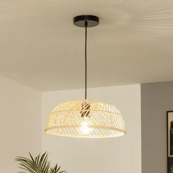 Brilagi - LED Lustr na lanku CERIA BOHO 1xE27/40W/230V pr. 40 cm ratan