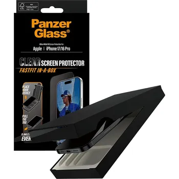 Telefonní příslušenství PanzerGlass Ultra-Wide Fit ochranné sklo s FASTFIT IN-A-BOX iPhone 17 iPhone 16 Pro černá