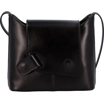 Kabelka Kožená elegantní crossbody kabelka Abella, černá NEW