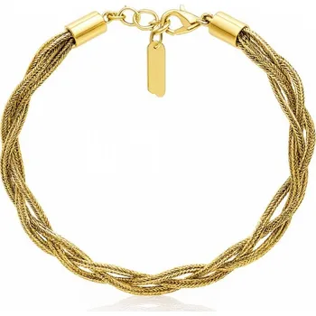 Náramek Flamenco Mystique Náramek z chirurgické oceli pozlacený 14k zlatem BST1564