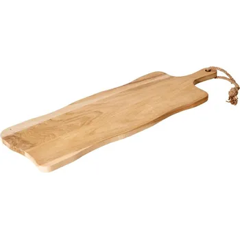 Kuchyňské prkénko EXCELLENT HOUSEWARE Prkénko krájecí a servírovací teak s rukojetí 59x20 cm KO-J18000040