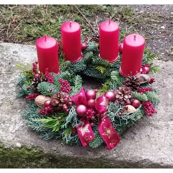 Věnec Zahradnidum Adventní věnec na stůl 14 24 cm