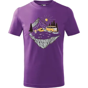 DOBRÝ TRIKO Dětské tričko Klídek v přírodě Velikost: 134/8 let, Barva: Fialová